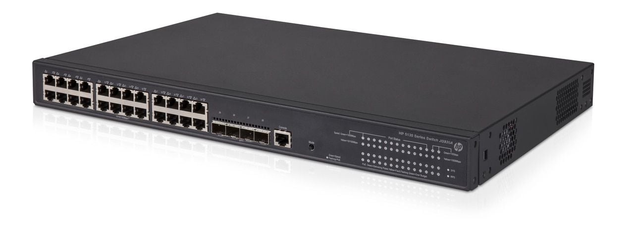 JG936A HPE 5130-24g-PoE 4 24 Ports Managed SFP+ (370w) Switch | New Bulk Pack