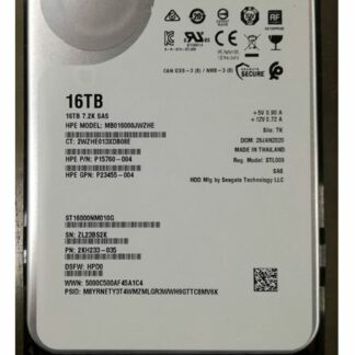 HPE P23455-004 16TB 7.2K RPM SAS-12GBPS Internal Hard Drive | Brand New 3 Years Warranty