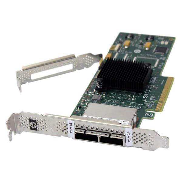 617824-001 HP SAS 9200-8E 6GBPS 8 Ports PCI-E X8 Low Profile Host Bus Adapter | New Bulk Pack