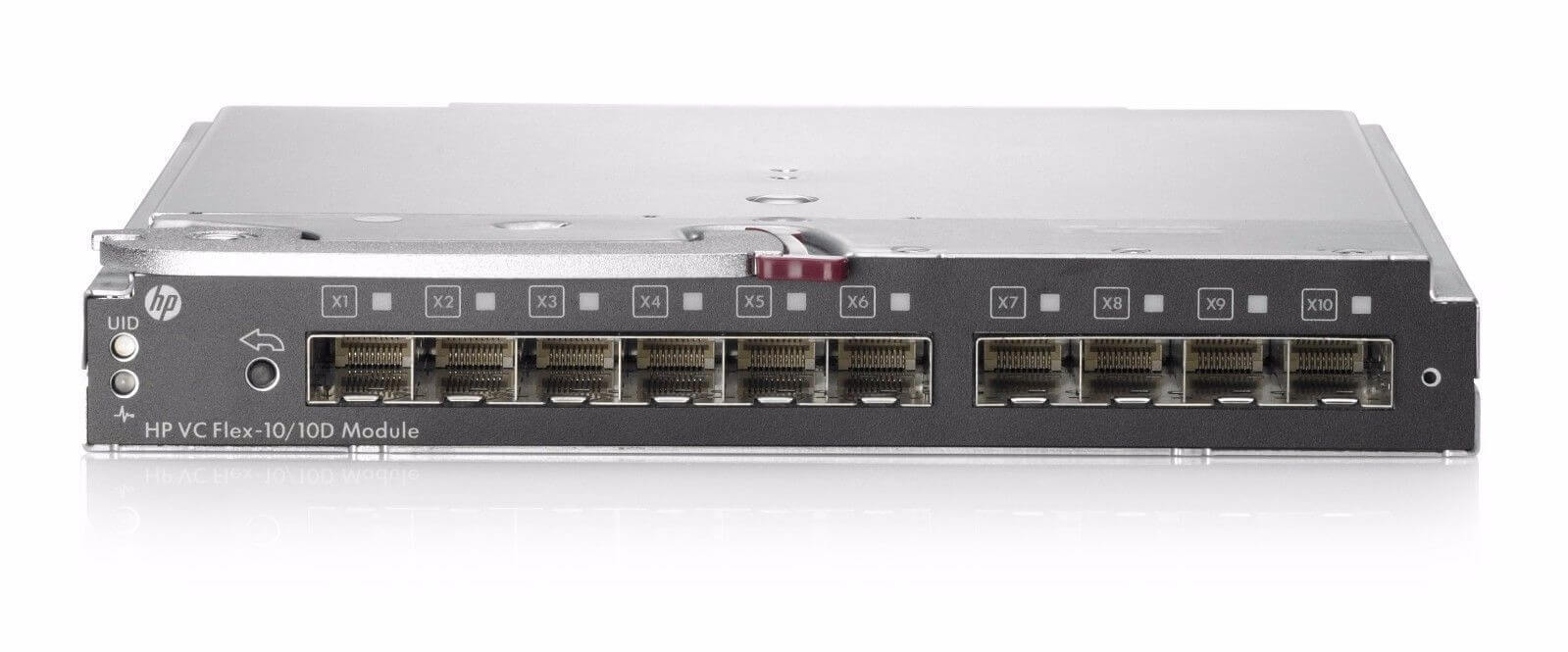 639852-001 HPE Virtual Connect C-Class Blade System Flex-10/10D Module. Refurbished