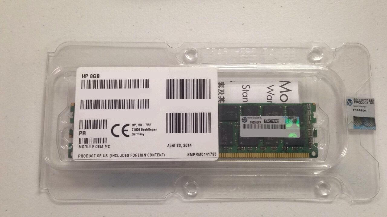 862689-091 HPE 8GB SDRAM Pc4-19200 Cl17 Ecc 2400mhz DDR4 288-Pin Ram | Brand New 3 Years Warranty