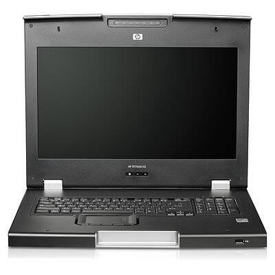 AZ884A HP TFT7600 G2 Rackmount lcd 17.3 Active Matrix Tft lcd  USB Mini Din PS/2 Keyboard/Mouse 1U Height. Refurbished.