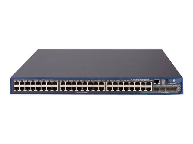 JG300-61101 HPE 3600-48 V2 EI Switch L4 Managed 48 X 10/100 + 4 X Gigabit SFP + 2 X Shared 10/100/1000 Rack Mountable | New Bulk Pack