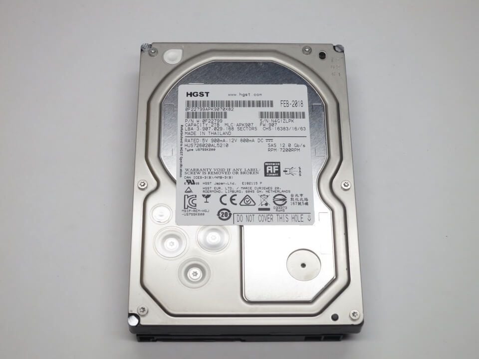 0F22799 Hitachi 2TB 12GBPS 7200 RPM 512 Enterprise SAS Hard Drive | Refurbished
