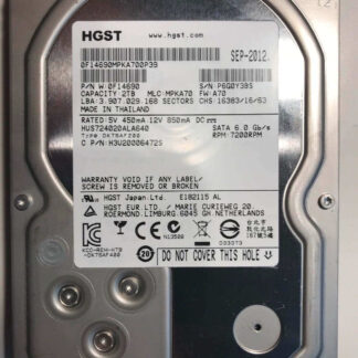 1W10017 HGST Ultrastar 7K2 2TB 7.2K RPM SATA-6GBPS 128MB Buffer 3.5Inch Enterprise Hard Drive | Brand New | Dell OEM