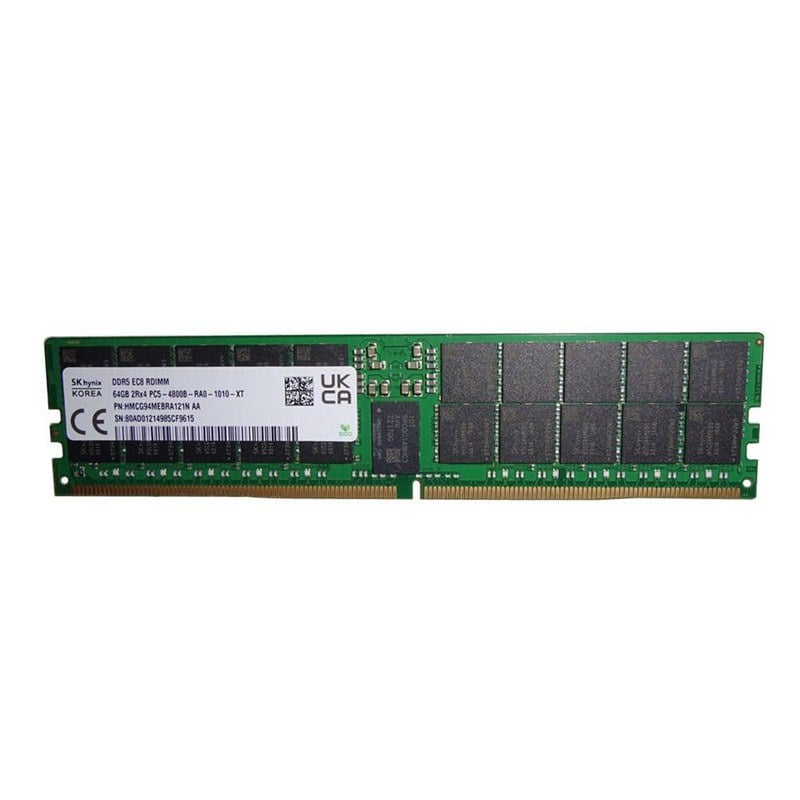 Hynix HMCG94MEBRA121N 64GB RAM PC5-38400 800Mhz DDR5 SDRAM Cl40 Ecc Reg 288-Pin | New Bulk Pack