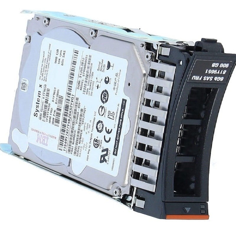 IBM 81Y9651 SAS 6GBPS 900GB 10K RPM SFF Hot Swap Internal Hard Drive | Brand New 3 Years Warranty