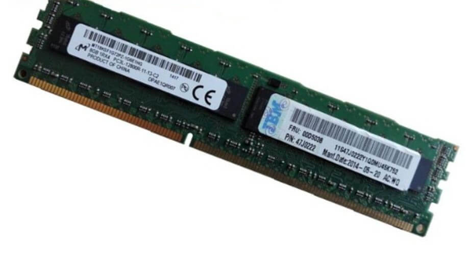 00D5036 IBM 8GB 1X8GB 1600MHz PC3-12800 ECC Registered Low Voltage DDR3 SDRAM 240-PIN DIMM Memory Module For System X Server. New Bulk Pack.
