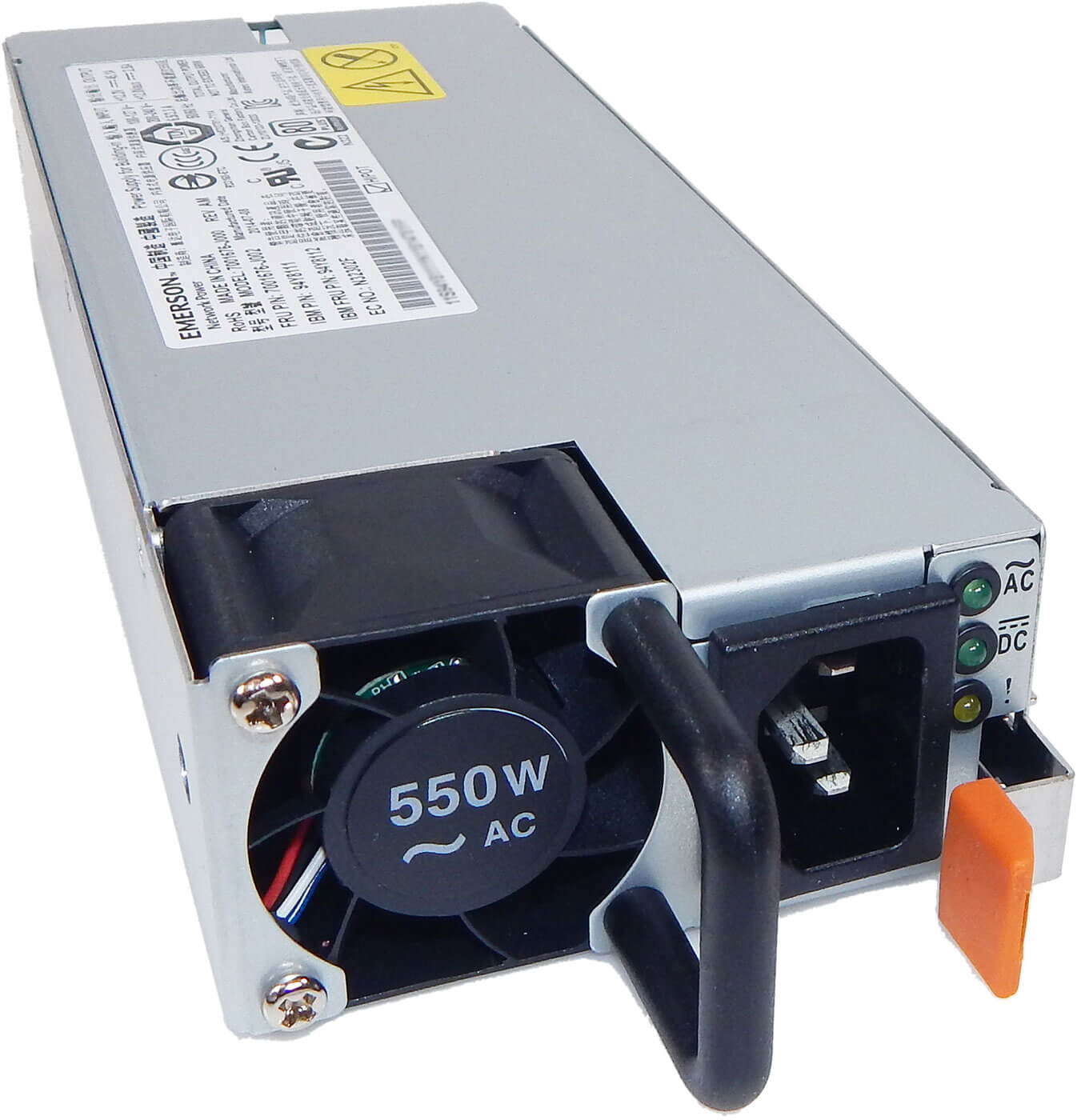 94Y8112 IBM 550 Watt Platinum Power Supply For X3630 M4. New Bulk Pack.