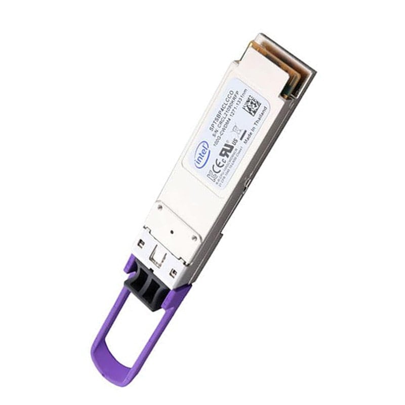 Intel SPTSBP4CLCCO Silicon Photonics QSFP28 Ethernet Transceiver Module | New Retail Factory Sealed