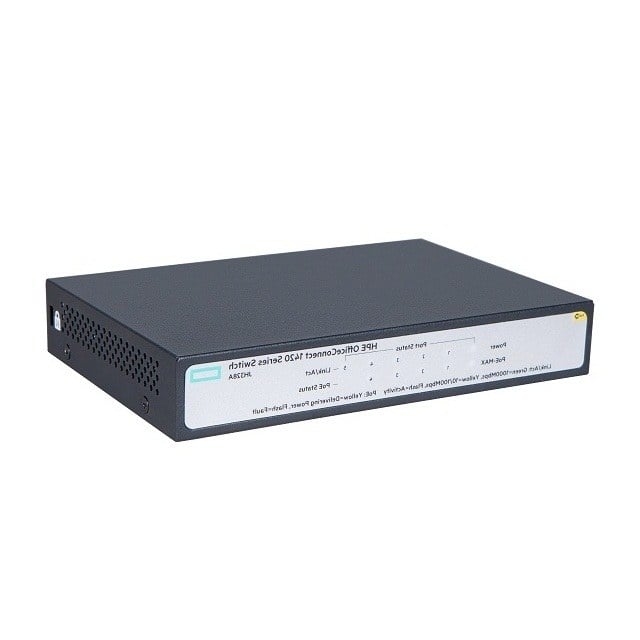 JH328A HPE 1420 5GBPS PoE+ Switch 5 Ports Rack-Mountable | Refurbished