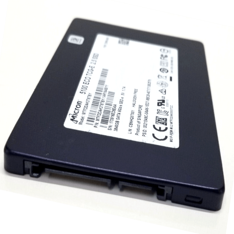 Micron 5100 ECO 3.84TB SATA III 2.5-inch Internal SSD – MTFDDAK3T8TBY – New Pull