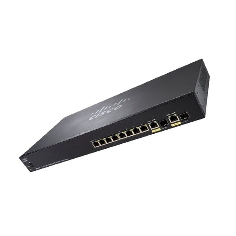 Cisco SG355-10P-K9 10 Ports Managed Switch Layer3 Rack-mountable with 2x Shared SFP | Refurbished