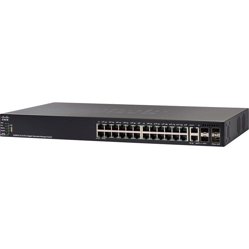 Cisco SG550X-24-K9 24 Ports Layer 3 Ethernet Switch PoE+ Rack-mountable | Refurbished