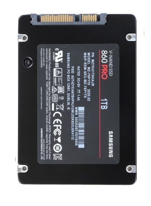 Samsung 0 SATA Vs - Pc MZ7KH1T0HAJR Samsung 860 Pro V-Nand MZ