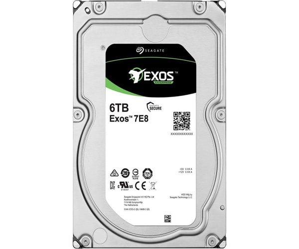 Seagate Exos 7E10 ST6000NM005B 6TB 4Kn SAS 12GB/s, 7.200 RPM, 256MB Cache and 2M MTBF for Enterprise, Data Centre Internal Hard Drive | Refurbished