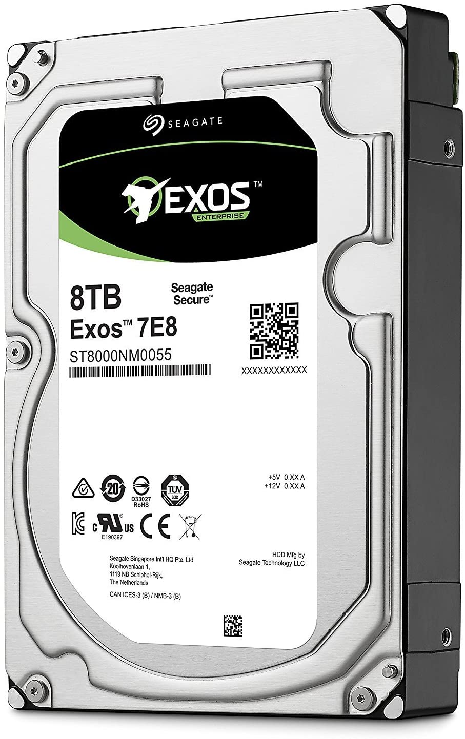 ST8000NM004A Seagate Exos 7E8 8TB 7.2K RPM SATA 6GBPS 256MB Cache 3.5-inch Hard Drive | New Bulk Pack
