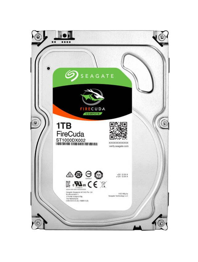 ST1000DX002 Seagate FireCuda 1TB 7.2KRPM SATA 6GBPS 64MB Cache 8GB MLC SSD 4K 3.5-inch Internal Hybrid Hard Drive | Refurbished
