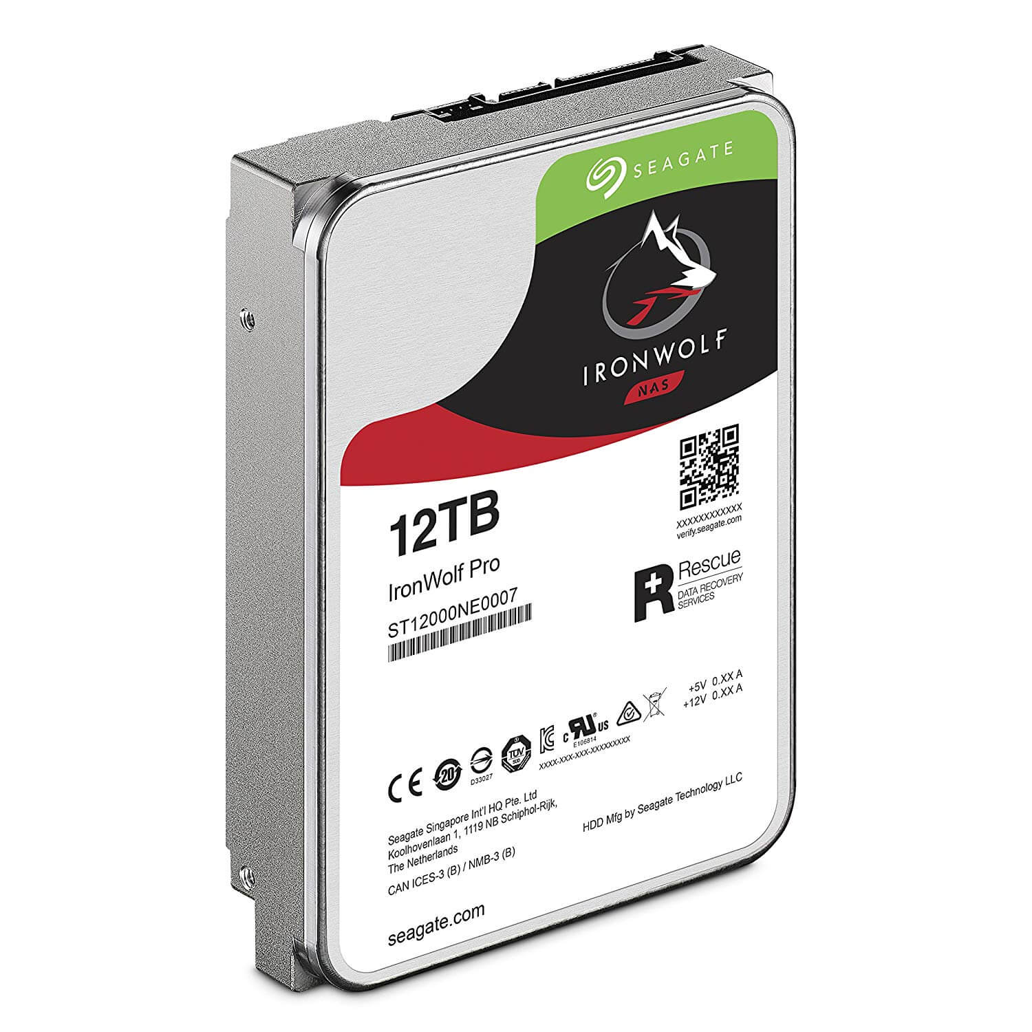 ST12000NE0007 Seagate Ironwolf Pro 12TB 7.2K RPM 3.5Inch 256MB Buffer SATA-6GBPS Internal Hard Disk Drive. Refurbished | Call