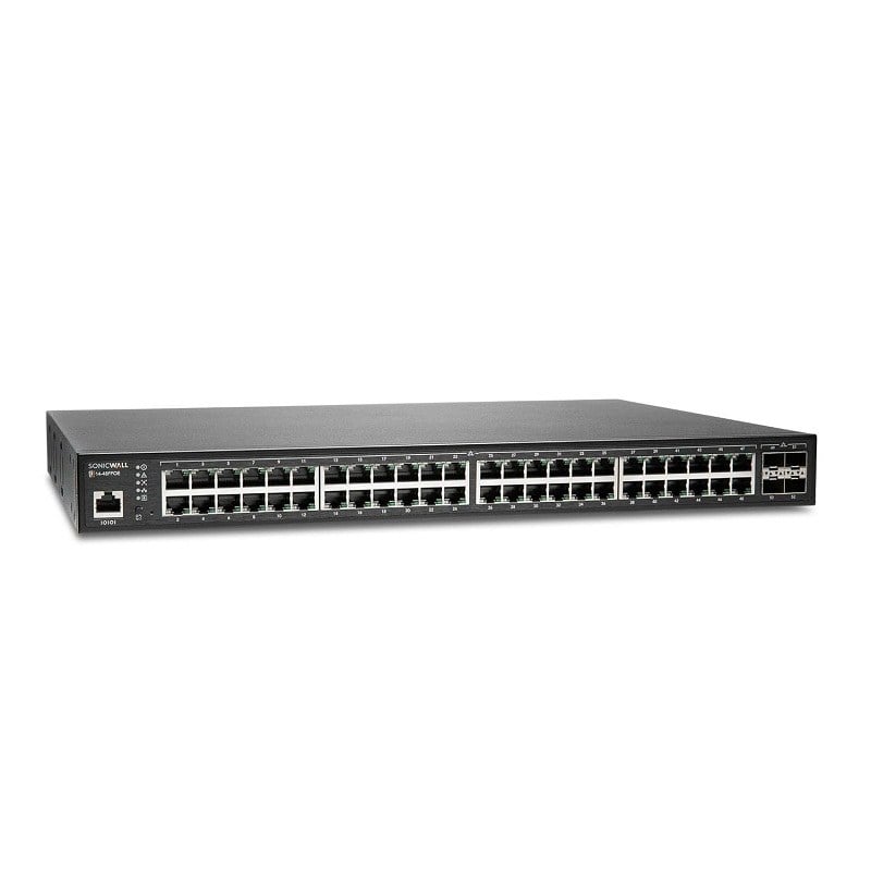 SonicWall 02-SSC-8383 10 Gigabyte Ethernet Switch SFP+ 176 GBPS 52 Ports Switch SWS14-48 POE+ Switch Managed Rack Mountable | Brand New 3 Years Warranty