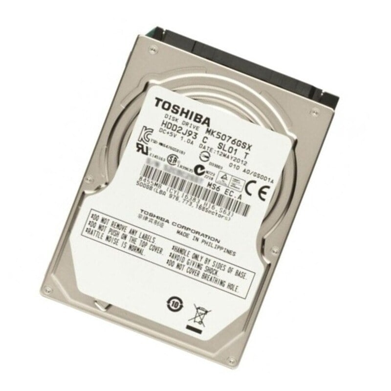 MK5076GSX Toshiba 500GB 5.4K RPM 8MB Buffer SATA-II Hard Drive | New Bulk Pack