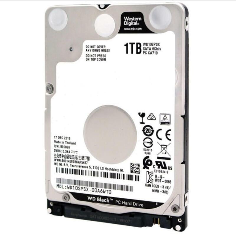 WD10SPSX Western Digital Black 1TB 7.2K RPM SATA 6GBps 64MB Cache Internal HDD | Refurbished