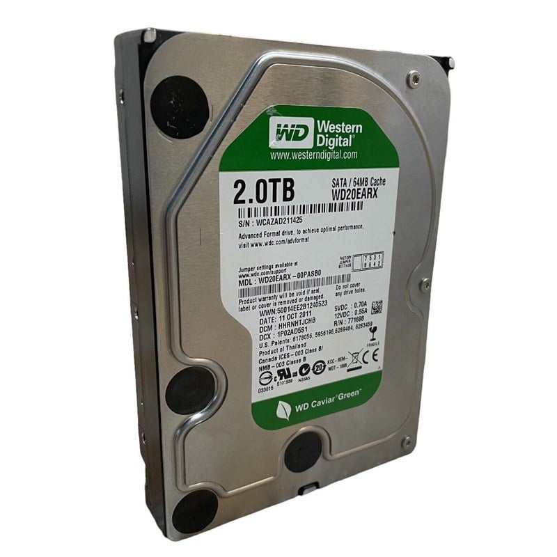 Hard Disk Wd20ears Specs WD20EARS-42S0XB0, DCM HARCNV2AAB, Western