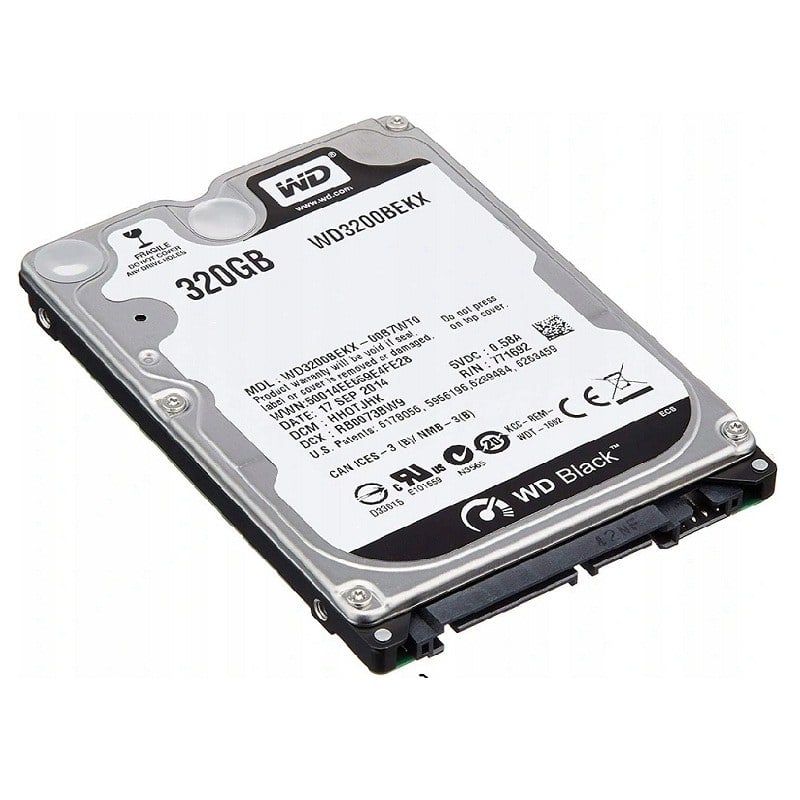 WD3200BEKX Western Digital Black 320GB Hard Disk Drive 2.5 Inch SATA 7.2K RPM 8MB Buffer | New Bulk Pack