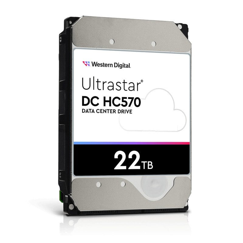 WUH722222ALE6L4 Western Digital 22TB 7.2K RPM Hard Drive SATA-6GBPS Ultrastar Dc Hc570 512MB Buffer 512e | Brand New 3 Years Warranty